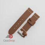  Curea piele maro deschis, vintage, cusătura alba QR 22mm - 3920322