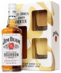 Jim Beam 0, 7 40% pdd. + 2 pohár (0, 7 L)