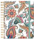 PLANALL Határidőnapló PLANALL Classic B/5 heti spirálos keményfedelű gumis Teal 2026 (21534) - papir-bolt