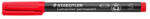 STAEDTLER Alkoholos marker, OHP, 0, 4 mm, STAEDTLER "Lumocolor 313", piros (313-2) - mystock
