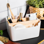 Altom Design Altom műanyag rendszerező bambusz elválasztóval - 18x9, 5x14, 5 cm (IMO-ALT-030700985-8183172)