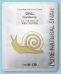 The Saem Mască de față din țesut Pure Natural Mask Sheet Snail Brightening - 20 ml / 1 buc Masca de fata