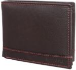 BELLUGIO fekete férfi bőr pénztárca (ZM-37R-033 BLACK/RED)