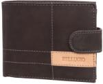 BELLUGIO fekete férfi bőr pénztárca (ZM-116R-032 BLACK)