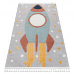 DW Covor gri pentru copii cu rachetă Yoyo Dimensiuni: 120x170 cm Covor