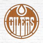 DUBLEZ Edmonton Oilers - Fali logó, Cseresznye