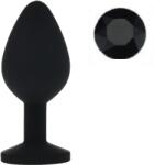 Guilty Toys Dop Anal Silicone Buttplug, Medium, Negru/Negru, Guilty Toys