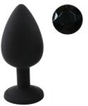 Guilty Toys Dop Anal Silicone Buttplug, Large, Silicon, Negru/Negru, Guilty Toys