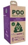 M-Pets POO BIO Dog Waste Bags Lavender 120bags 100% биоразградими пликчета, 8 ролки х 15 торбички, бели с аромат на лавандула