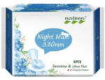  Absorbante biodegradabile Sensitive, Night, 8 bucati, Nateen