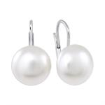 Soliter Brilio Silver Bájos ezüst fülbevaló szintetikus gyönggyel 438 001 01238 04