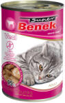 Super Benek 10x415g Super Benek Chunks Borjú szószban gabonamentes nedves macskatáp