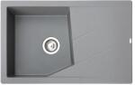 Metalac Linea Plus Metalac Xgranit Gránit Mosogatótálca - Extra mély, Csepegtetőtálcás, Grafit (372993) - rent-xgranit