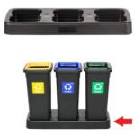 IGOTREND Igotrend, 824001 UH FIT BIN emelvény, 3 × 75 l - fekete