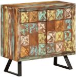 vidaXL többszínű tömör újrahasznosított fa fiókos szekrény 70x35x70 cm (358186)