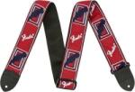 Fender 2'' Monogrammed Red/White/Blue Curea de chitară (0990682000)