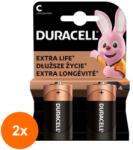 Duracell Set 2 x 2 Baterie Alcalina Duracell Basic R14 C, Blister (TIV-2xBAT-R14/ALKBC-BL2-DRL) Baterii de unica folosinta