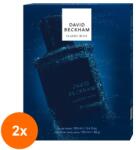 David Beckham Set 2 x Caseta Cadou Barbati David Beckham Classic Blue, Apa de Toaleta 100 ml, Deodorant de Corp Spray 150 ml