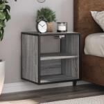 vidaXL 2 db szürke sonoma színű fali éjjeliszekrény 40 x 31 x 39, 5 cm (848751)
