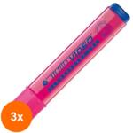 Tratto Set 3 x Marker evidentiator Tratto - Roz (CUL-3xFL0042607)