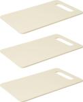 Excellent Houseware Set 3 tocatoare EH, plastic, crem, 25 x 15 cm Tocator