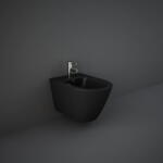 Rak Ceramics Bideu suspendat Rak Feeling negru mat (RST07504A)