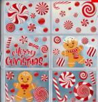 Vanco-Up Karácsonyi sztatikus ablakmatrica, Vanco-Up - Mézeskalácsok, cukorkák