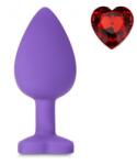 Mokko Toys Dop Anal Brighty, Large, Silicon, Mov/Rosu, Mokko Toys