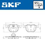 SKF set placute frana, frana disc SKF VKBP 90240 - piesa-auto