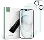 Tech-Protect iPhone 15 Plus Kijelzővédő és Kameravédő Üvegfólia Készlet - Tech-Protect Supreme Set (9319456604726)