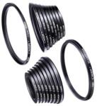 K and F Concept K&F Concept 18 db-os menetátalakító gyűrű szett (Step-Up és Down) 37-82mm (KF-0629) - tripont