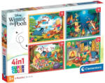 Clementoni SuperColor - Micimackó 4 az 1-ben puzzle 12,16,20,24 db-os (21514)