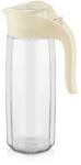 LUXPLASTIC IRIS C-00236 Amfora Polygon üvegkancsó 1.600ml, fekete vagy elfántcsont színű (C-00236) - bestbyte