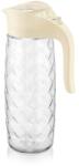 LUXPLASTIC IRIS C-00235 Amfora Crystal üvegkancsó 1.600ml, fekete vagy elfántcsont színű (C-00235) - bestbyte