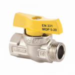 MOFÉM MOFÉM Flexum nikkelezett golyóscsap gázra 3/4" fix KB (113-0095-40)