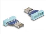 Delock USB 10 Gbps átalakító USB E-típusú belső A csatlakozó (67130) (67130) - aqua