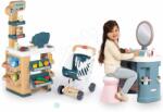 Smoby Set magazin și măsuță cosmetică Market Smoby cu un scanner electronic și oglindă cu scăunel (SM350238-6)