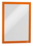 DURABLE Infokeret, A4, öntapadó háttal, DURABLE DURAFRAME® , narancs (DB487209) - iroda24