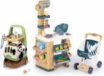 Smoby Set magazin și cărucior veterinar Market Smoby cu un scanner electronic cu valiză și panda de pluș (SM350238-8)