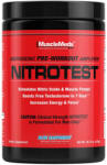 MuscleMeds Nitrotest - 2 in 1 Pre-Workout + Test Booster (474 g, Zmeură Albastră)