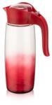 LUXPLASTIC IRIS C-00400 Rainbow piros ovális üvegkancsó 1.600ml (C-00400) - officedepot