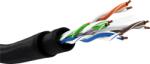 Goobay U/UTP CAT6 Kültéri Kábel készlet - 305 m, Fekete