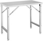 GGM Gastro ATH106 összecsukható munkaasztal, 1000x910x600mm - rozsdamentes acél (ATH106)