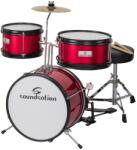 Soundsation JDK313-MR - Junior dobszett, 3 rétegű, metál vörös