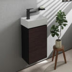 Hansgrohe Xevolos E mosdószekrény kézmosóhoz 34x24, 5 cm bal oldali zsanérral, matt palaszürke/ sötét tölgy 54168730 (54168730)