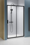 Radaway Premium Pro Black DWJ zuhanyajtó 110x200 átlátszó üveggel, jobbos / fekete profilszín 1014110-54-01R (1014110-54-01R)