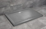 Radaway Doros Stone D akril zuhanytálca 120x100 cm ajándék szifonnal, antracit SDRD1210-01-64S (SDRD1210-01-64S)