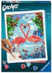 Ravensburger Set de pictură Ravensburger CreArt - Flamingo (28991)