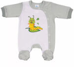  Vékony, pamut, elöl patentos kisfiú rugdalózó Hernyó mintával (62)