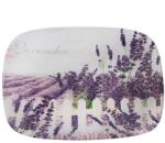 Yala Levendulás üveg kínálótál - 30x20 cm (Q102021)